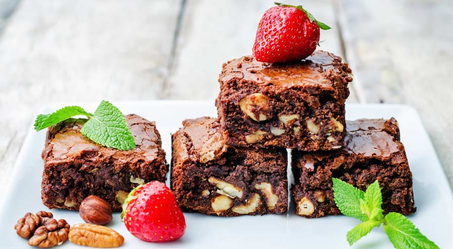 Chocolate and Strawberry Brownies