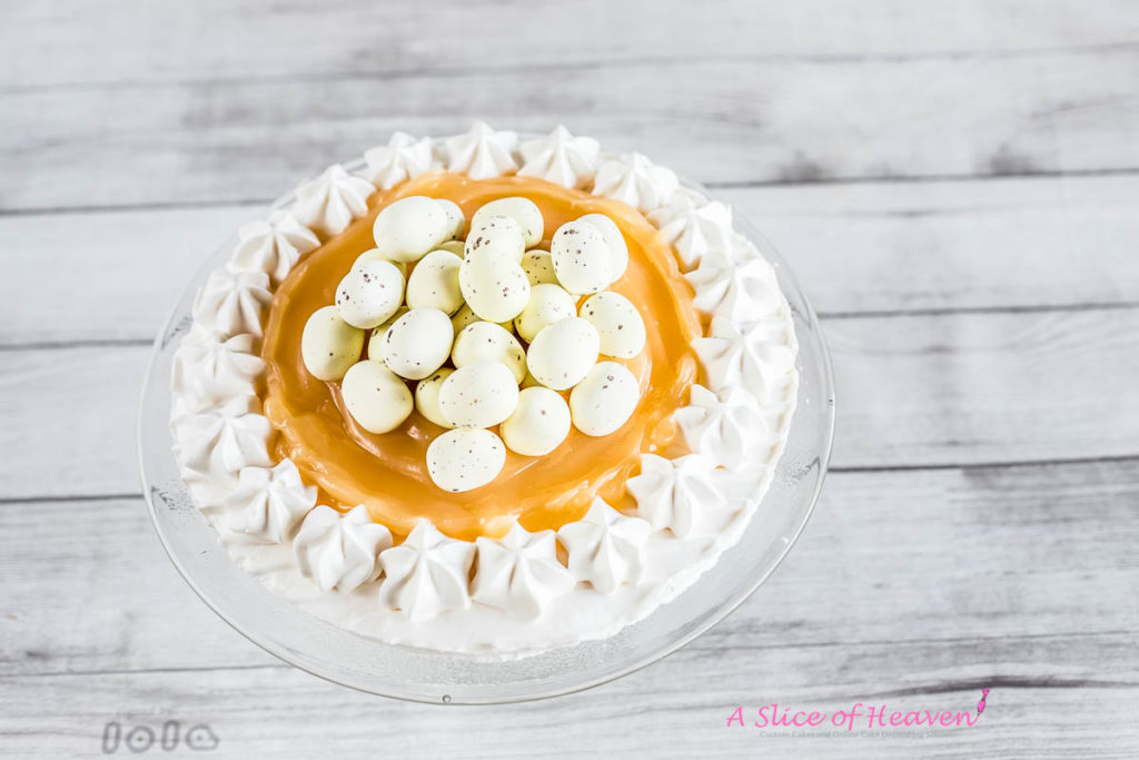 White chocolate eggs in the center | A Slice of Heaven