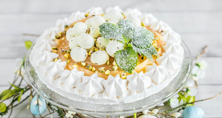 The Easiest Ever Lemon Curd Pavlova | A Slice of Heaven