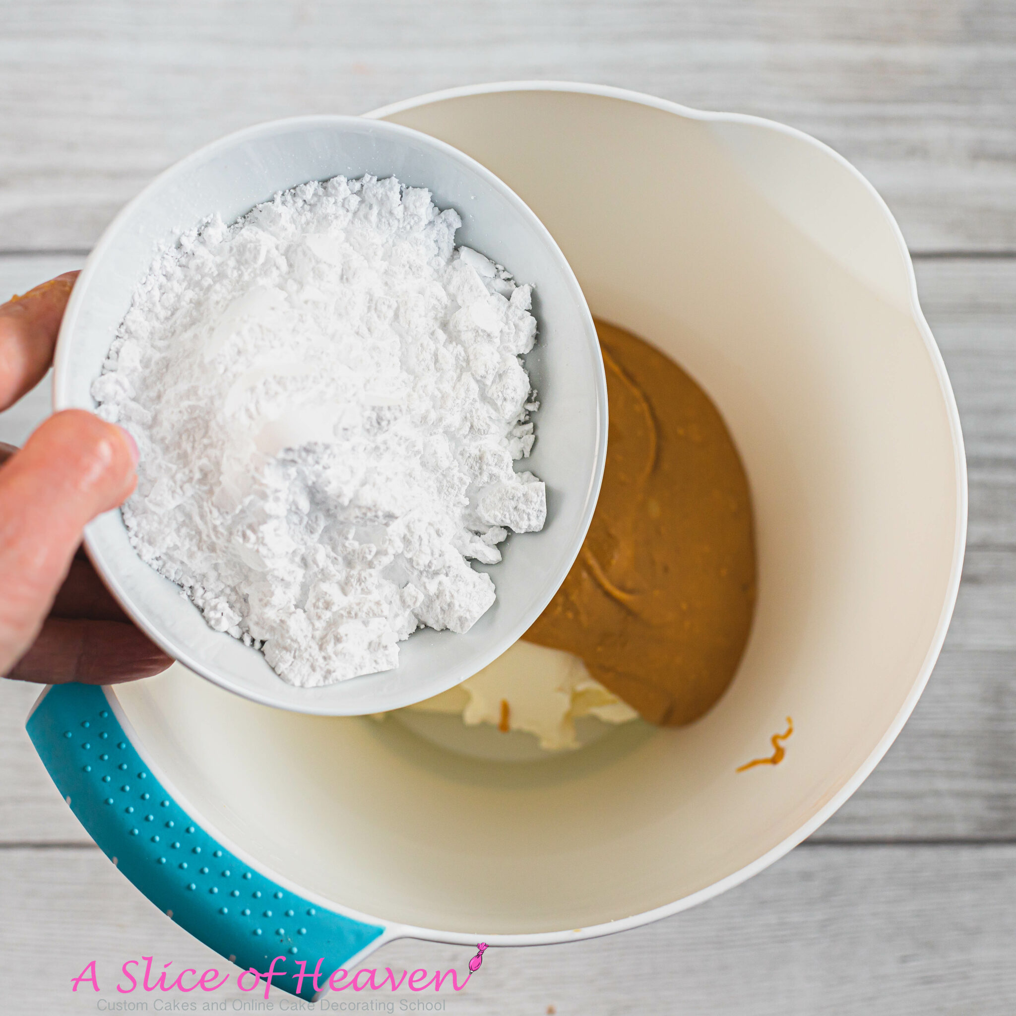 Adding Powdered Sugar | A Slice of Heaven