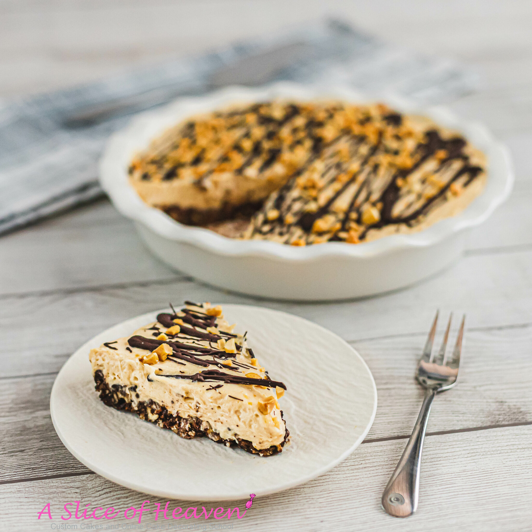 The Best Peanut Butter and Chocolate Pie | A Slice of Heaven