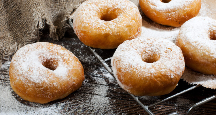 Homemade yeast-free donuts