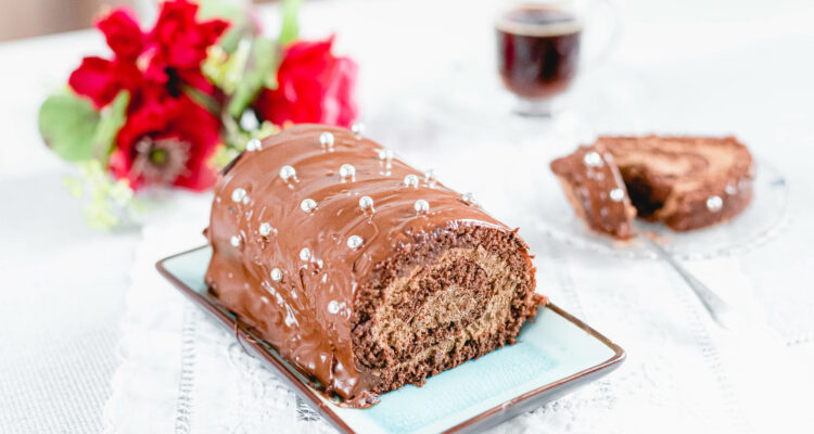 Chocolate Cake Roll | A Slice Of Heaven