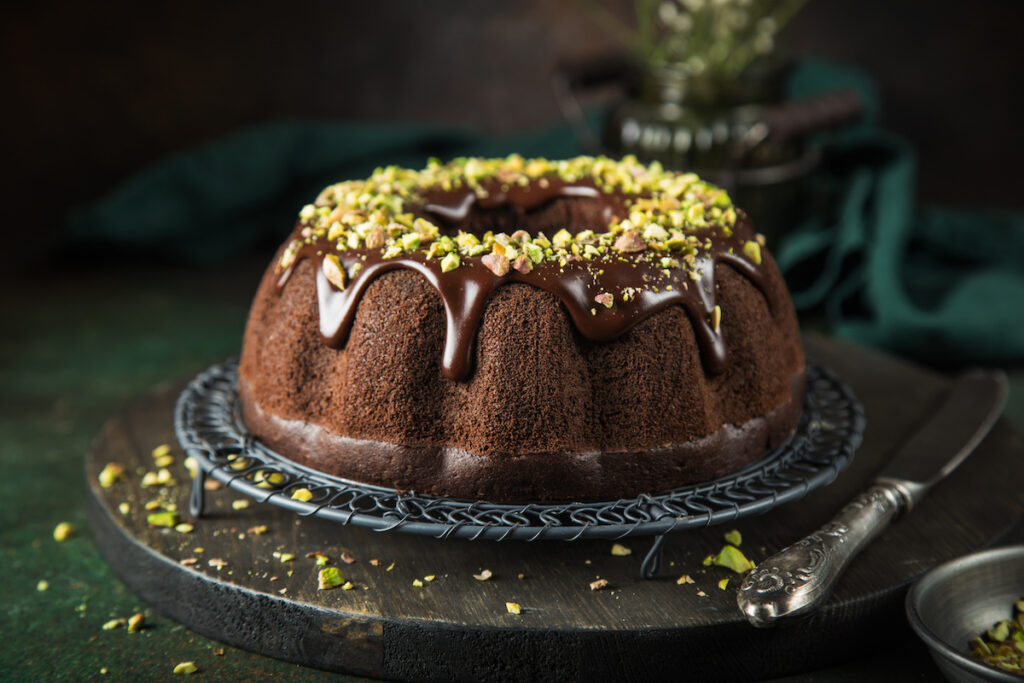 Beautiful chocolate bundt cake