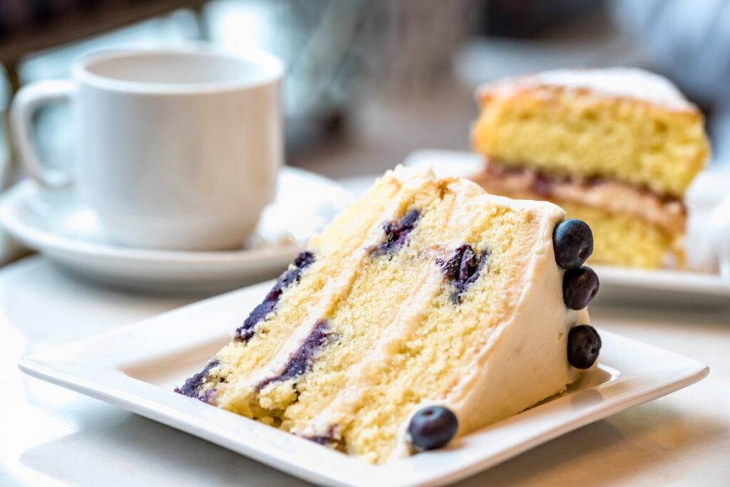 Lemon Blueberry Layered Cake