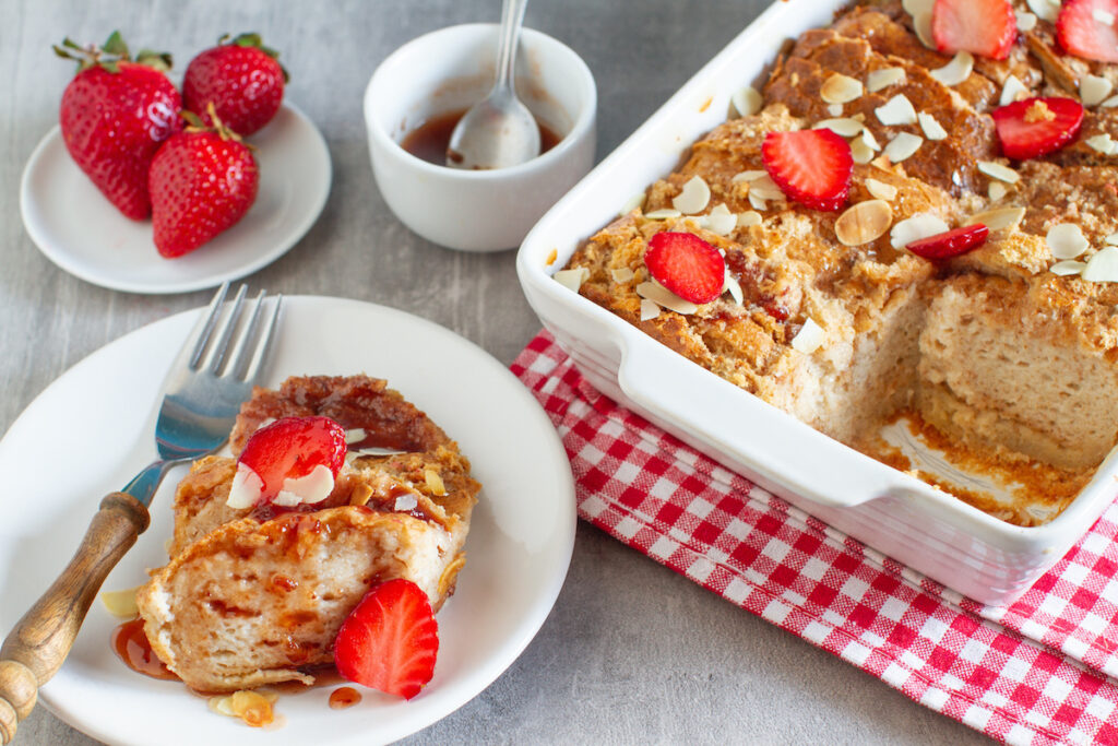 Pudding made from leftover cake