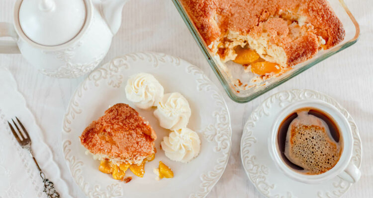 Peach Cobbler from Canned Peaches | A Slice of Heaven