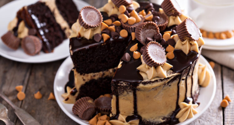 Chocolate Peanut Butter Overload Cake