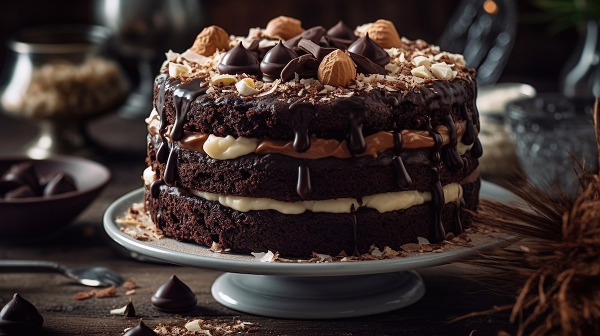 Chocolate Chestnut Cake - The Floured Table