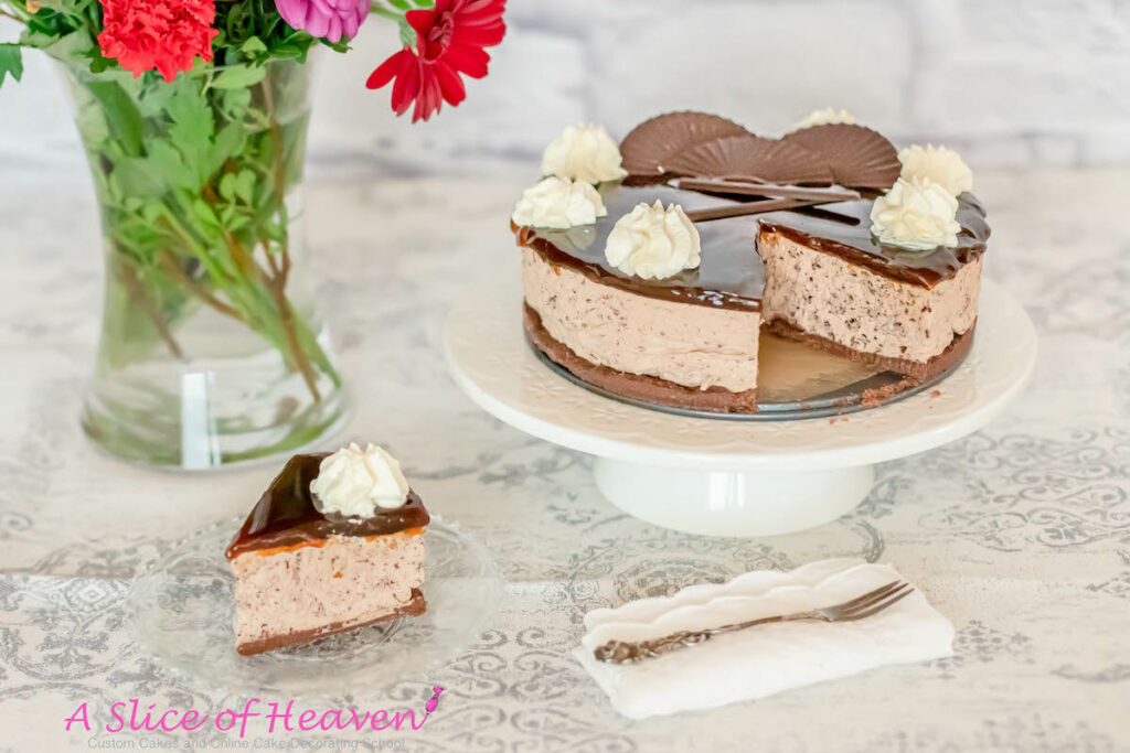 No-Bake Mocha Cheesecake | A Slice of Heaven