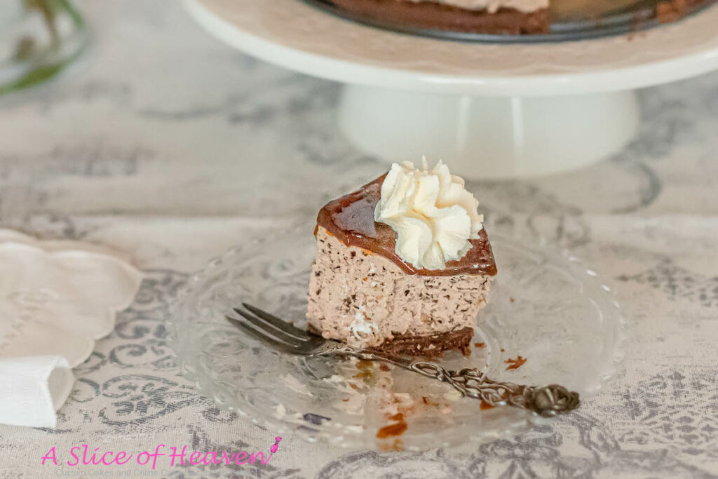 No-Bake Mocha Cheesecake | A Slice of Heaven