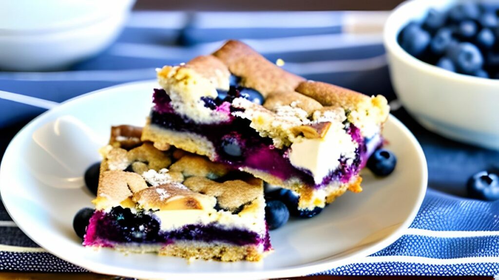 Blueberries and Cream Oatmeal Bars