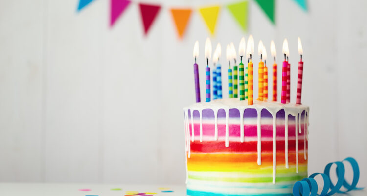 Rainbow Drip Cake