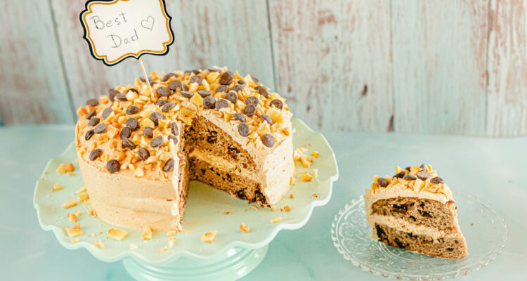 Banana Peanut Butter Chocolate Chip Cake | A Slice of Heaven