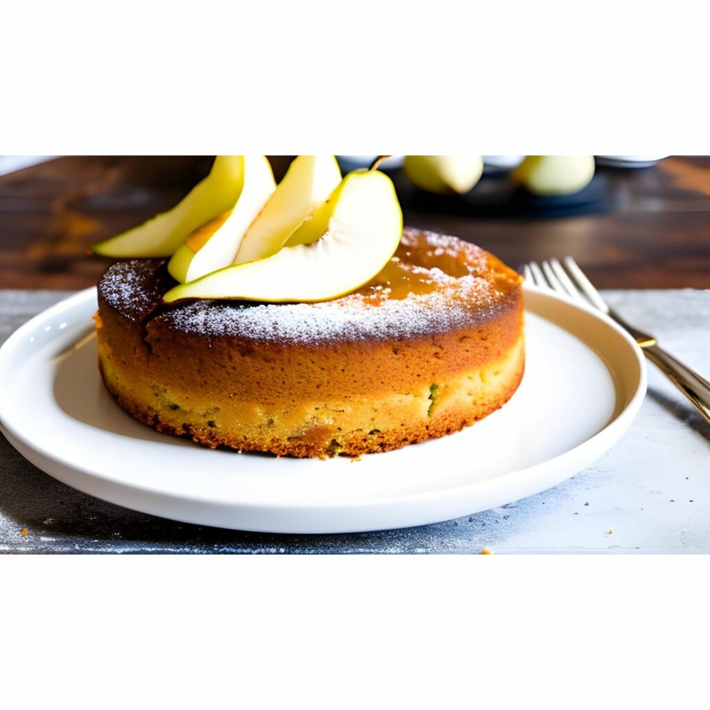 Easy Almond Pear Cake Recipe