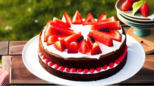 Watermelon in cake