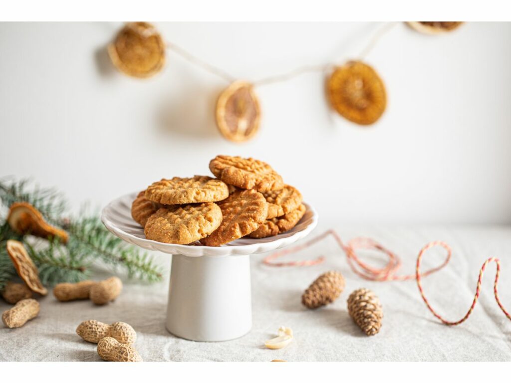 Beautiful Presentation of Peanut Butter Cookies