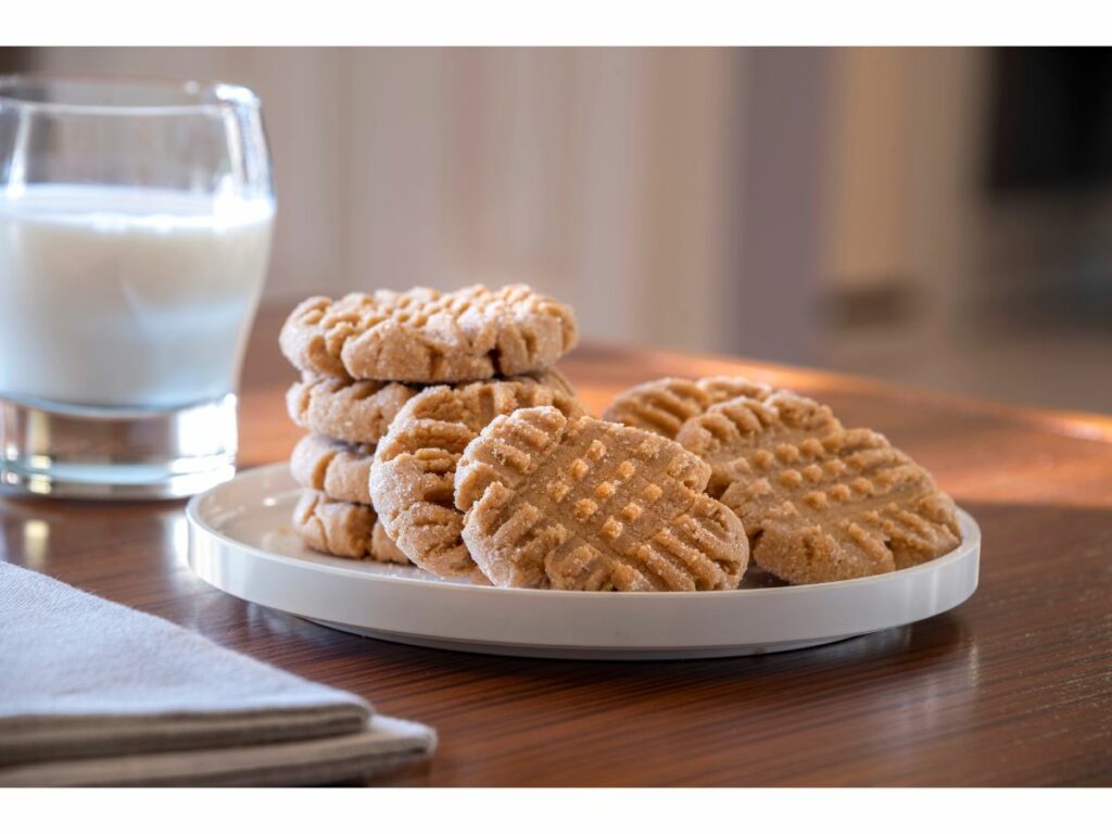 Peanut Butter Cookies and Milk